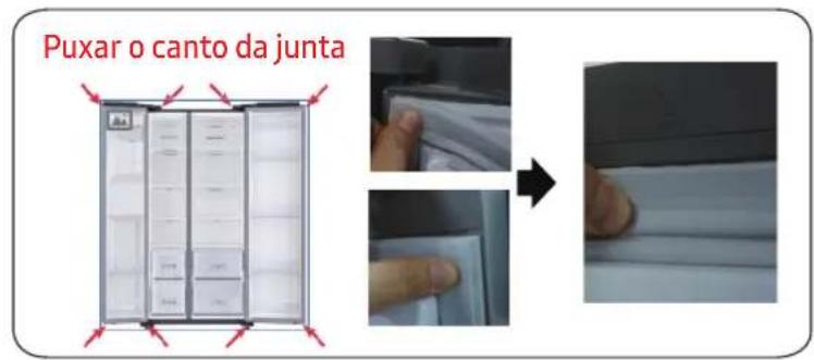 SAMSUNG RS54N3003EF - Para voltar a colocar a junta - 1