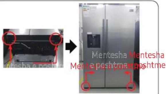 SAMSUNG RS54N3003EF - Da ponovno postavite ladice - 4