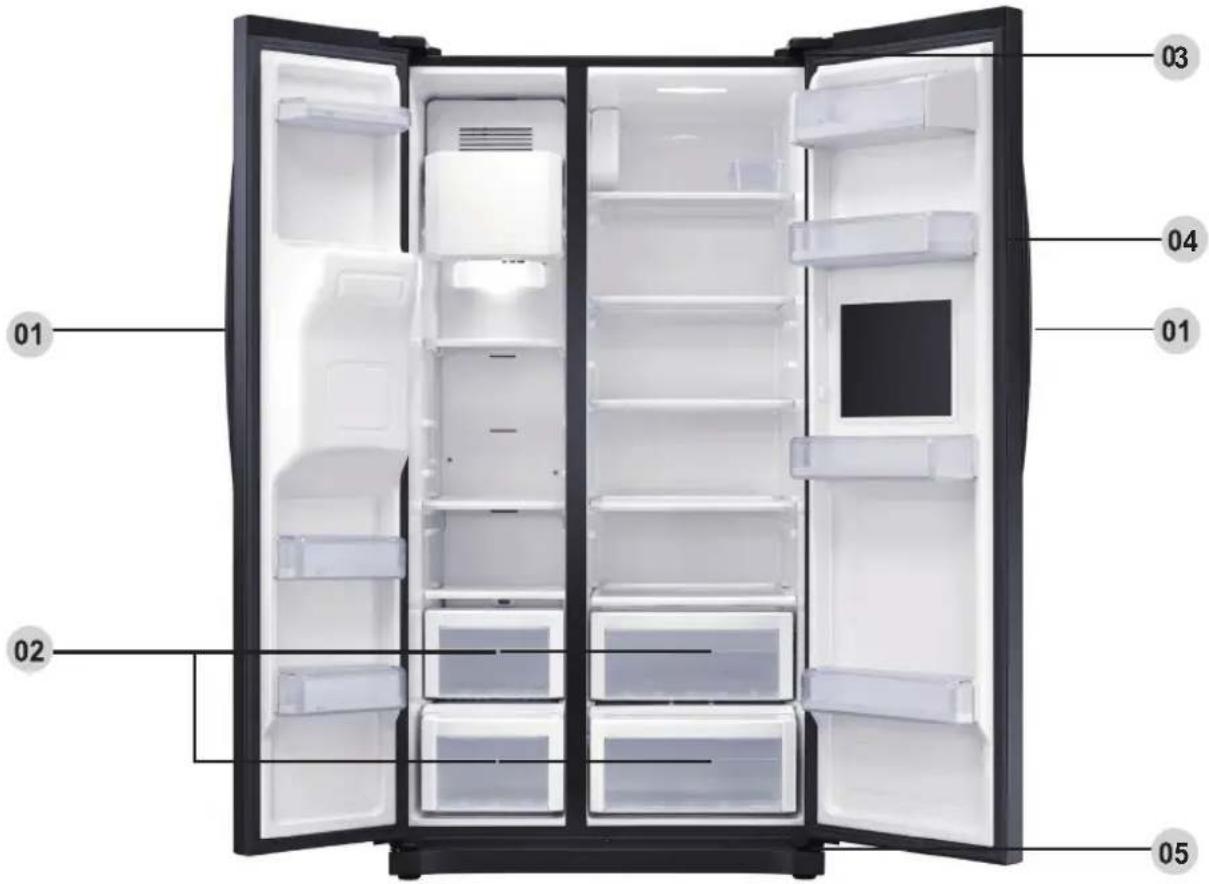 SAMSUNG RS54N3003EF - ⚠️ UPOZORNĚNÍ - 1