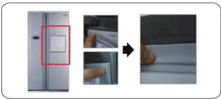 SAMSUNG RS54N3003EF - Kaip pakeisti tarpinę - 2
