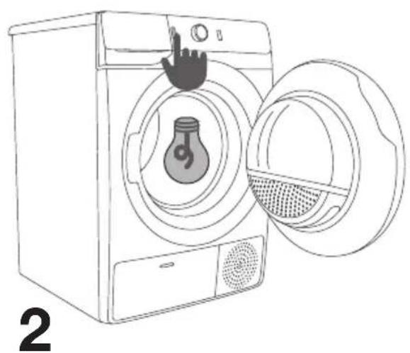 HISENSE DHGA901NL - MISE EN MARCHE DU SÉCHE-LINGE - 3