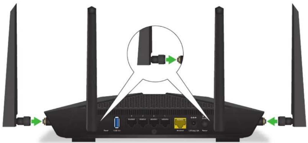 NETGEAR Nighthawk AX5400 - ルーター底面のラベル - 2