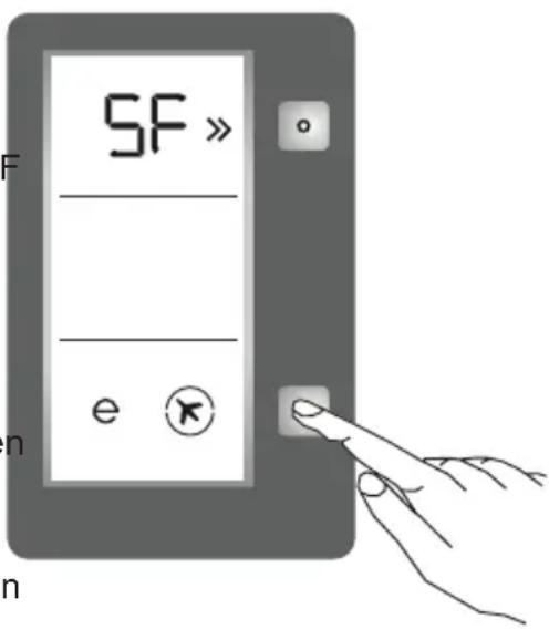 WALTHAM WCAV251FLX - Wanner SF-modus is ingesteld - 1