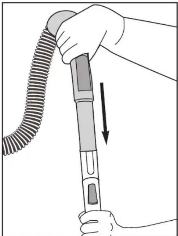 YOO DIGITAL Pulsee Compact V1400 - ASSEMBLAGE DU TUBE D'EXTENSION EN METAL ET DE LA BROSSE - 1