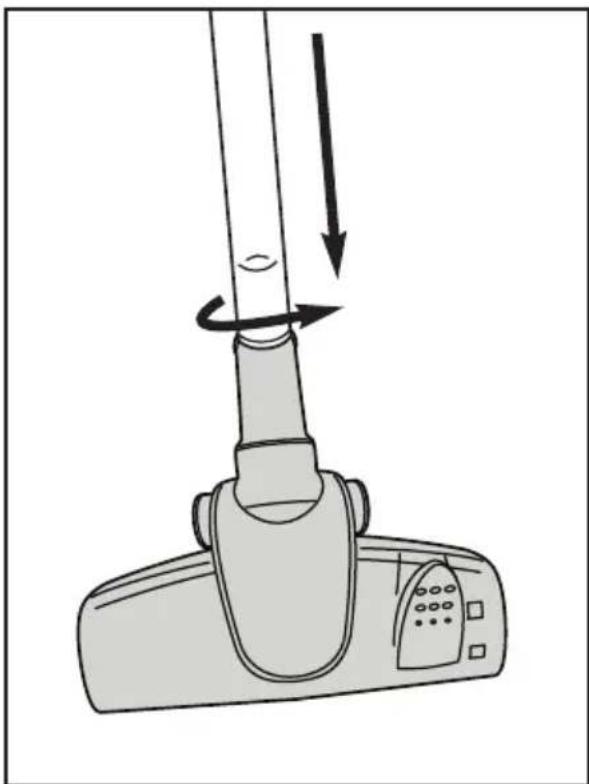 YOO DIGITAL Pulsee Compact V1400 - ASSEMBLAGE DU TUBE D'EXTENSION EN METAL ET DE LA BROSSE - 2