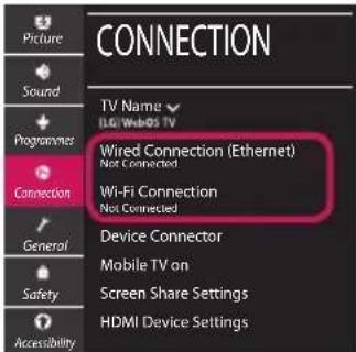 LG 55UM7300AUE TV - Network Settings - 4