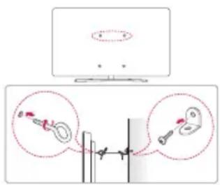LG 55UM7300AUE TV - Fixation du téléviseur au mur - 1