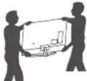 LG 55UM7300AUE TV - Lifting and moving the TV - 3