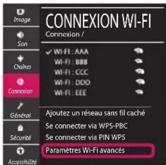 LG 55UM7300AUE TV - Paramètres du réseau - 5