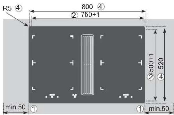 BAUKNECHT CTDI K 840C NE - Variable installation possibilities: Overlying installation - 1