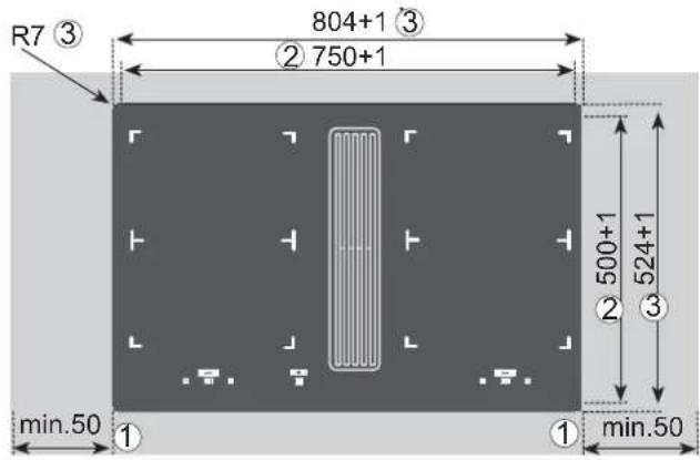 BAUKNECHT CTDI K 840C NE - Variable Einbaumogglichkeit: fl achenbündiger Einbau - 1