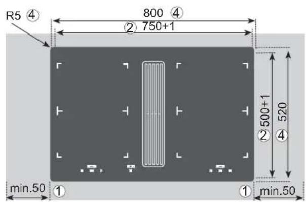 BAUKNECHT CTDI K 840C NE - Variable Einbaumogglichkeit: aufl iegender Einbau - 1