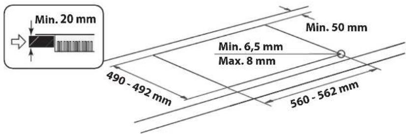 BAUKNECHT CTAR 7642 IN - DIMENSIONI E DISTANZE DA RISPETTARE - 4