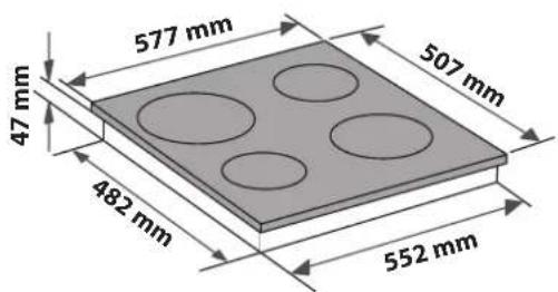BAUKNECHT CTAR 7642 IN - DIMENSIONI E DISTANZE DA RISPETTARE - 3