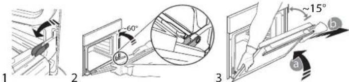 BAUKNECHT BAR2 KN5V IN - REMOVING AND REFITTING THE DOOR - 1