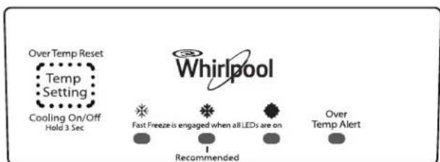 WHIRLPOOL WZF57R16FW - Control de temperatura - 1