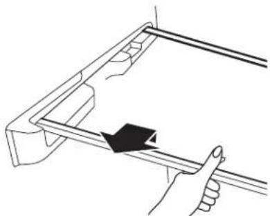 WHIRLPOOL WZF57R16FW - Para quitar y resolver a colocar un estante: - 1