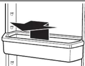 WHIRLPOOL WZF57R16FW - Pour retiret et réinstaller le balconnet : - 1