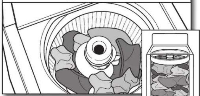 WHIRLPOOL 3LWTW4815FW - Charger les vêtements dans le lave-linge - 1