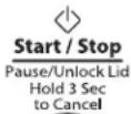WHIRLPOOL 3LWTW4815FW - Appuyer sur START/STOP/PAUSE/UNLOCK LID (mise en marche/arrêt/pause/déverrouillage couvercle) pour démarrer le programme de lavage - 1