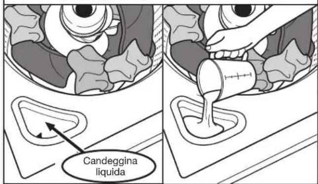 WHIRLPOOL 3LWTW4815FW - Aggiungere candeggina liquida all'erogatore - 1