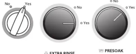 WHIRLPOOL 3LWTW4815FW - Sélection de DEEP FILL (remplissage intense), EXTRA RINSE (rinçage supplémentaire) ou PRESOAK (prétrempage) (sur certains modèles) - 1