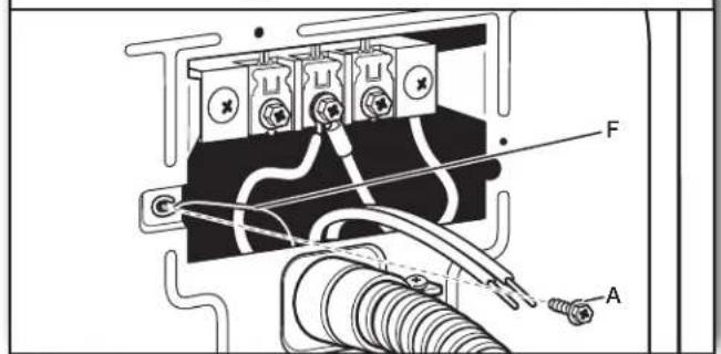 WHIRLPOOL YWED5100HW - Connect ground wire - 1