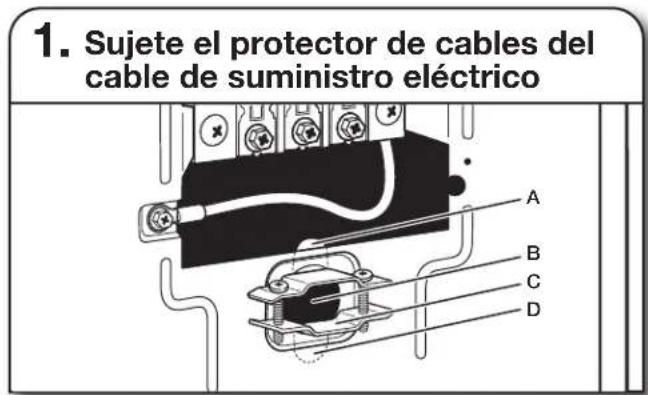 WHIRLPOOL YWED5100HW - Protector del cable de suministro electrico - 1