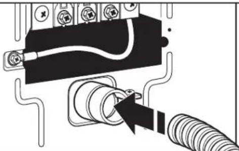 WHIRLPOOL YWED5100HW - Attach direct wire cable to strain relief - 1