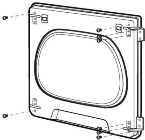 WHIRLPOOL YWED5100HW - Remove the door assembly: - 10