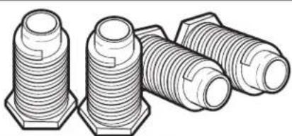 WHIRLPOOL YWED5100HW - Screw in leveling legs - 1