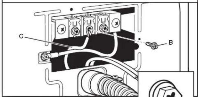 WHIRLPOOL YWED5100HW - Connect neutral wire - 1