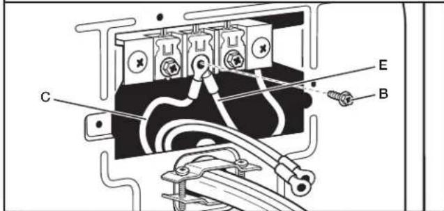 WHIRLPOOL YWED5100HW - Conecte el cable de enlace neutro y el cable neutro - 1