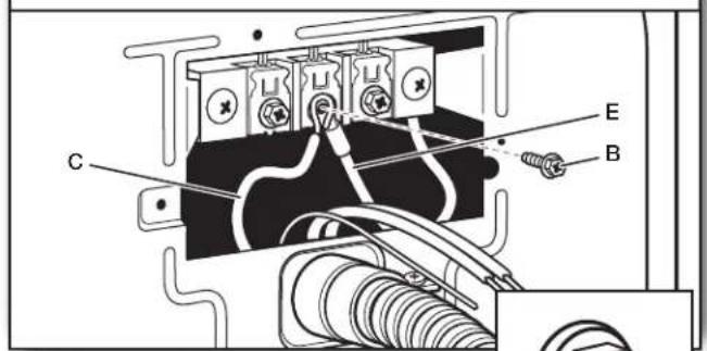 WHIRLPOOL YWED5100HW - Conecte el cable de enlace neutro y el cable neutro - 1