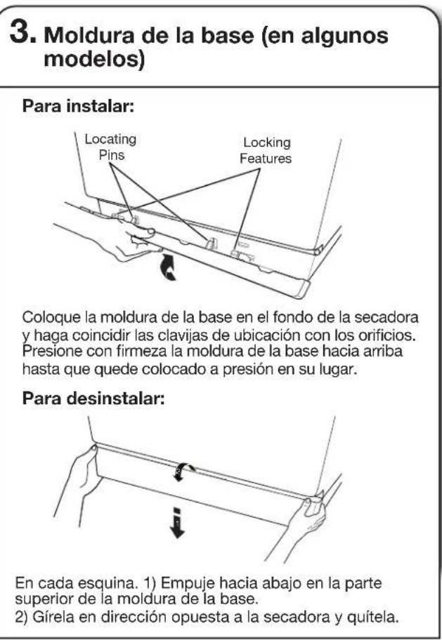 WHIRLPOOL YWED5100HW - CONEXION DEL DUCTO DE ESCAPE - 8
