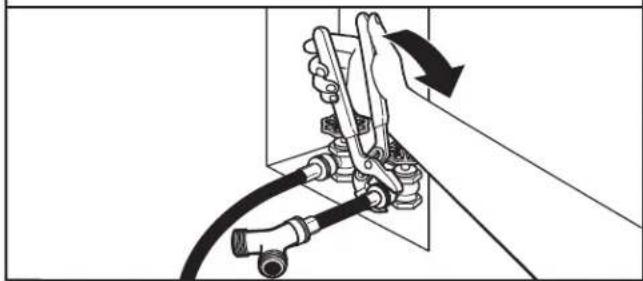 WHIRLPOOL YWED5100HW - Serrer les raccords - 1