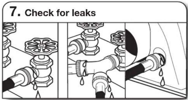 WHIRLPOOL YWED5100HW - Attach long hose to "Y" connector and tighten couplings - 5