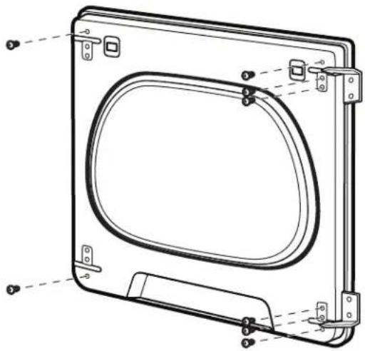WHIRLPOOL YWED5100HW - Quite el ensamblaje de la puerta: - 10