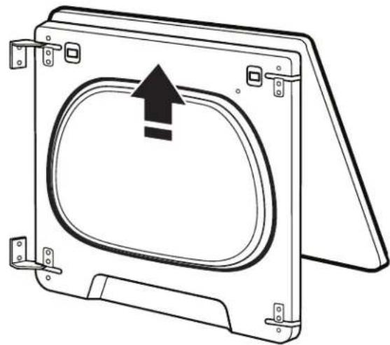 WHIRLPOOL YWED5100HW - Quite el ensamblaje de la puerta: - 4