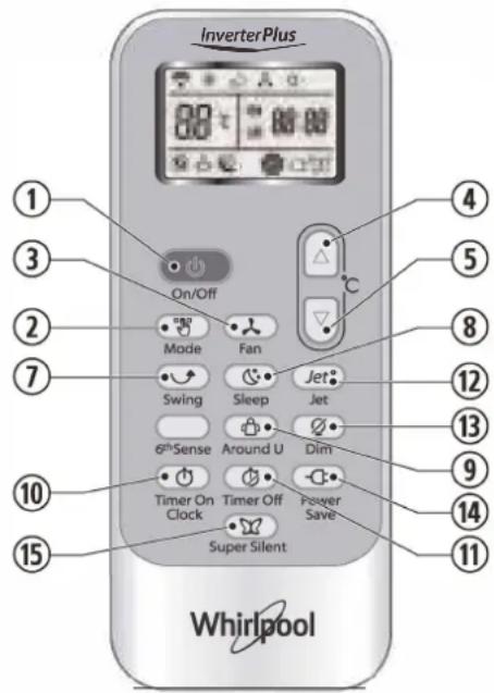 WHIRLPOOL WA24ODU32 - PRZYCISK TIMER OFF (TIMER WYL.) - 1