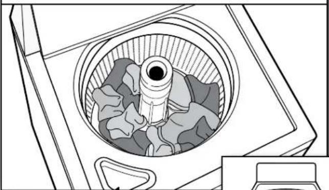 WHIRLPOOL WTW4715EW - Charger les vêtements dans la laveuse - 1