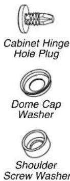 Cabinet Hinge Hole Plug Dome Cap Washer Shoulder Screw Washer