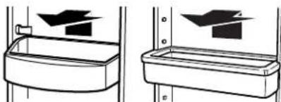WHIRLPOOL WRT519SZDG - To remove and replace the bins: - 1