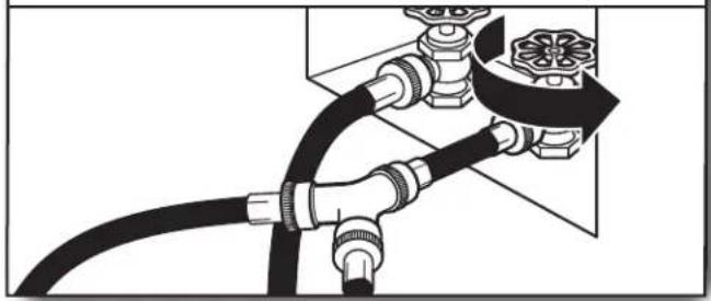 WHIRLPOOL YWED7120HC - Attach long hose to "Y" connector and tighten couplings - 4