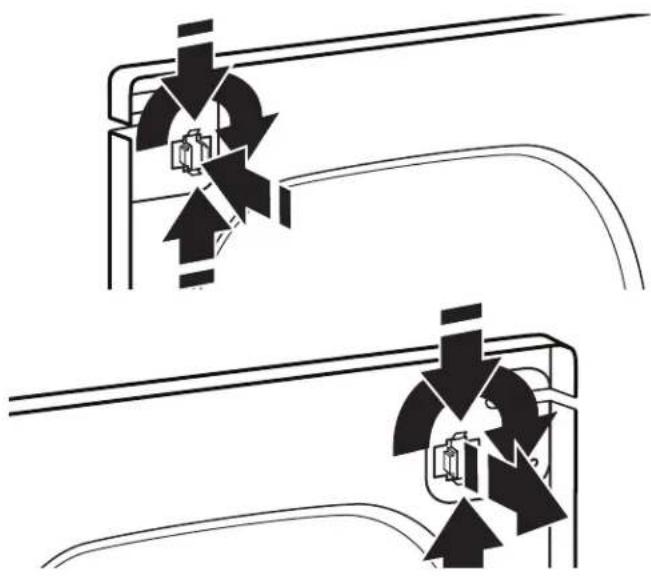 WHIRLPOOL YWED7120HC - Remove the door assembly: - 5