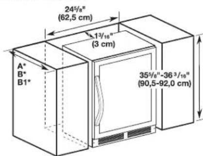 WHIRLPOOL WUW55X24HS - Medidas de la abertura - 3