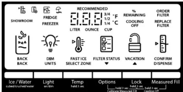 WHIRLPOOL WRX986SIHV - Utilisation des commandes - 1