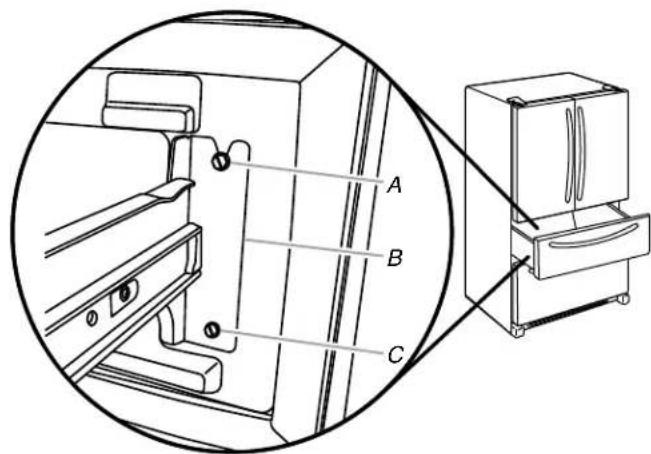 WHIRLPOOL WRX986SIHV - Remove Drawer Front - 1