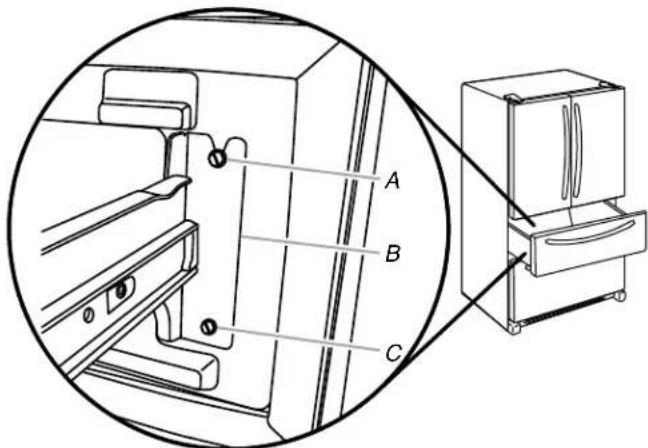 WHIRLPOOL WRX986SIHV - Para quitar el frente del cajón - 1
