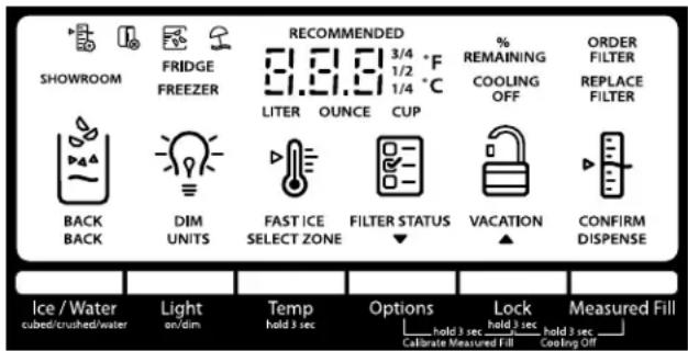 WHIRLPOOL WRX986SIHV - Uso de los controles - 1